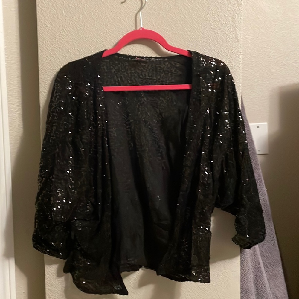 Black Sequined cover-up